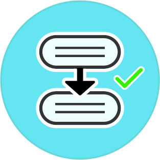 Symbol für die Überprüfung der logischen Struktur